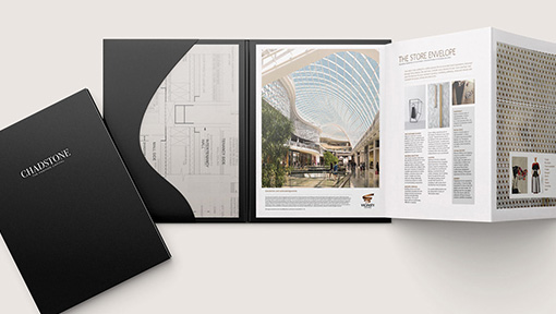 Brochure design for potential tenants at Chadstone Shopping Centre