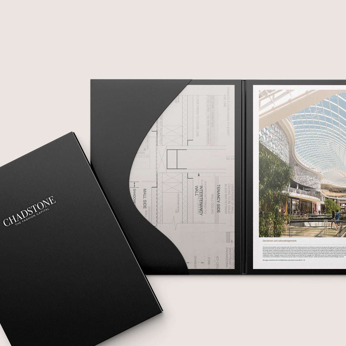 Brochure speciality cover design for Chadstone project